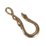 Antique Victorian Metal Snake Hook Charm Holder