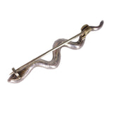 Antique Silver Paste Snake Brooch