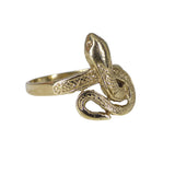 Vintage 9ct Gold Entwined Snake Ring