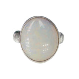 Vintage Silver Opal Snake Ring