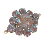Antique Edwardian Saphiret Glass Eye Brooch