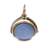 Antique Gold Plated Sardonyx Swivel Fob Seal