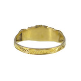 Antique Victorian 9ct Gold Paste Dress Ring
