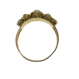 Antique Victorian 9ct Gold Paste Dress Ring