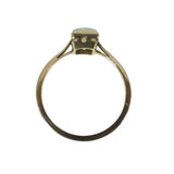 Antique 9ct Gold Square Cut Opal Ring