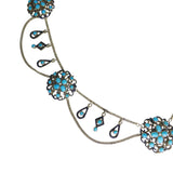 Antique Austro Hungarian Turquoise Collar Necklace