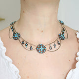 Antique Austro Hungarian Turquoise Collar Necklace