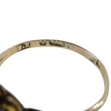 Antique Victorian 9ct Gold Turquoise Floral Ring