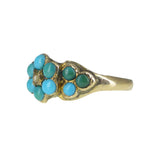 Antique Victorian Gold Forget Me Not Locket Ring