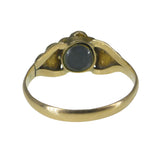 Antique Victorian Gold Forget Me Not Locket Ring