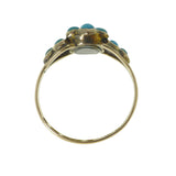 Antique Victorian Gold Forget Me Not Locket Ring