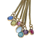 Antique Art Deco Rainbow Glass Albertina Tassel Charm