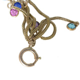 Antique Art Deco Rainbow Glass Albertina Tassel Charm