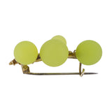 Antique Art Nouveau Uranium Grape Brooch