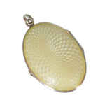 Antique Edwardian Silver Rose Enamel Locket