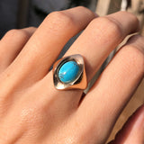 Vintage 9ct Gold Turquoise Ring