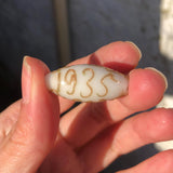 Antique Venetian Murano Hand Blown '1935' Name Glass Bead