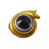 Antique Victorian Banded Agate Snake Pendant Charm