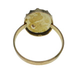 Antique Victorian Gold Agate Solitaire Alfred James Howe Ring