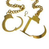 Reserved | Christian Dior 'CD' Logo Runway Couture Handcuffs / Belt