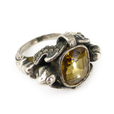Antique Victorian Silver Neo Renaissance Figural Caryatid Ring