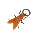 Antique Victorian Carved Coral Insect Fly Charm