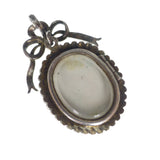 Antique French Hand Painted Shepherdess Pearl Locket