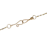 Antique Arts & Crafts Gold Garnet Festoon Necklace