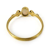 Antique Art Nouveau 18ct Gold Opal Engagement Ring
