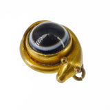 Antique Victorian Banded Agate Snake Pendant Charm