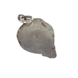 Antique German Silver Enamel Snow Drop Charm