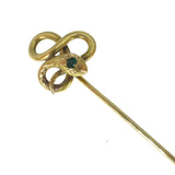 Antique French 'Fix' Gold Snake Stickpin