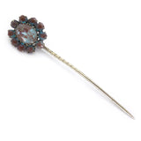 Antique Edwardian Saphiret Glass Stick Pin