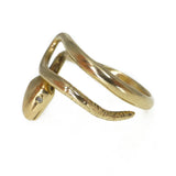 Vintage 1940s 9ct Gold Diamond & Sapphire Snake Ring