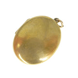 Antique Victorian Garnet Gold Plated Celestial Locket Pendant