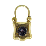 Antique Victorian Gold Plated Padlock Charm